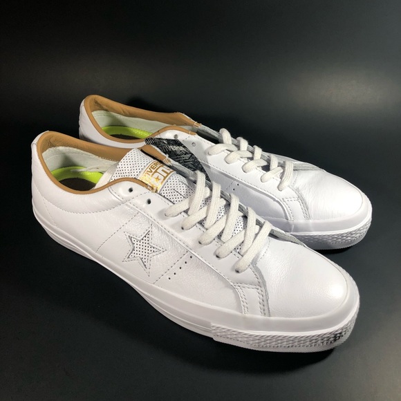 converse one star ox leather white